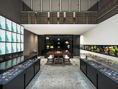现代珠宝店 手饰柜 玉器柜 展示柜 中岛 商场柜台 珠宝展示柜