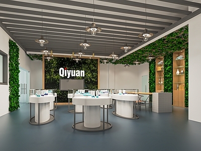 现代饰品店 精品店 玉器柜 珠宝店 展示柜 中岛 商场柜台 珠宝展示柜
