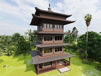 中式塔 阁
