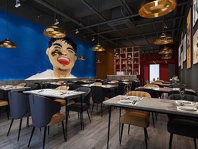 工业风火锅店