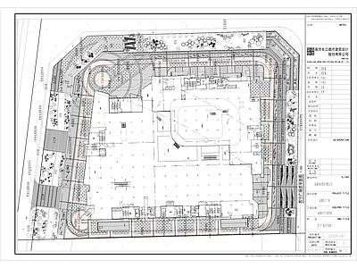 苏宁广场全套景观绿地施工图