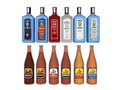 酒瓶 玻璃瓶 啤酒瓶 洋酒瓶 酒瓶