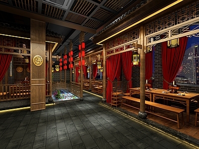 中式火锅店