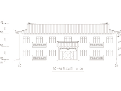 检查院拘留所建筑设计施工图