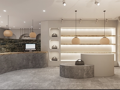 现代箱包店