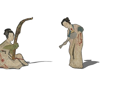 2D中式风格古风人物