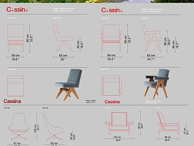 国外家居品牌CASSINA家具CAD图块