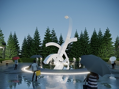 现代广场异形雕塑小品