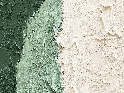 绿色系纹理侘寂风装饰画