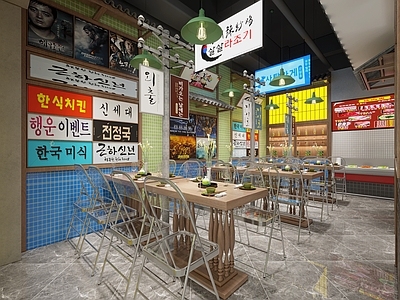 工业风烤肉店