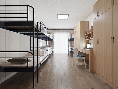 现代宿舍 学校宿舍 上下铺