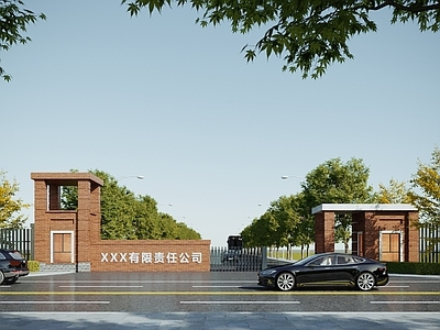 现代入口大门