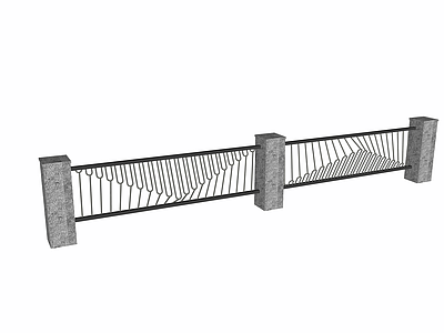 现代护栏 围栏 栏杆 现代 市政 景观 户外 石材