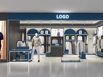 现代服装店 内衣店 男装