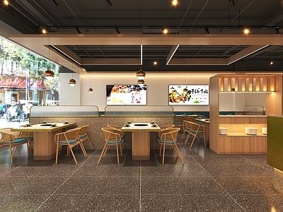 工业风火锅店