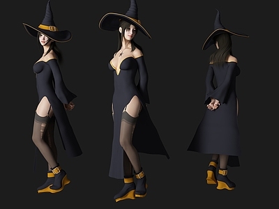 现代美女人物 女人 魔女