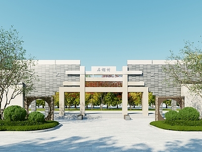 现代入口大门