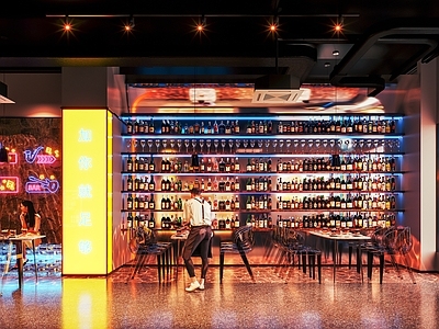 工业风烤肉店