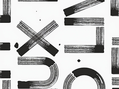 现代字母抽象装饰画 现代抽象装饰画