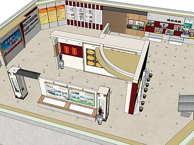 现代党建中心 文化展厅