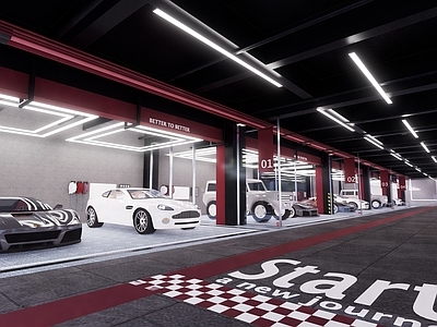 现代汽车4S店 汽修店 汽车店 汽车展厅