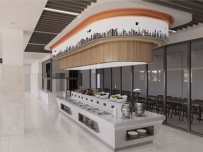 现代自助餐厅