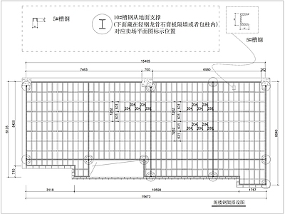 钢架阁楼层施工图 节点