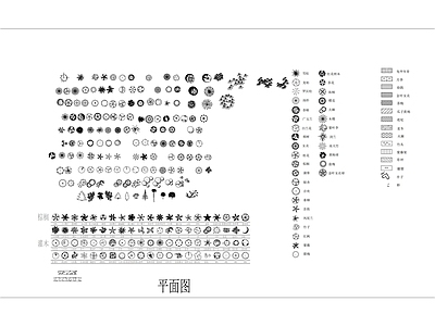 绿植平面图库