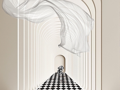 北欧空间延伸装饰画 空间延伸画