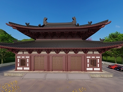 中式古建筑 斗拱 木构