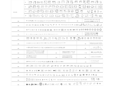 高端定制室内设计平面模块 平面图块