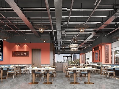 工业风火锅店