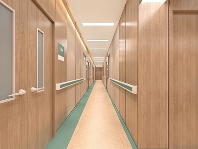 现代医院走廊 普通医院