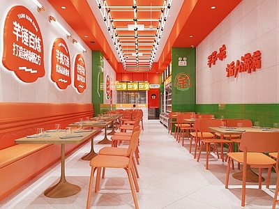 现代串串烧烤店