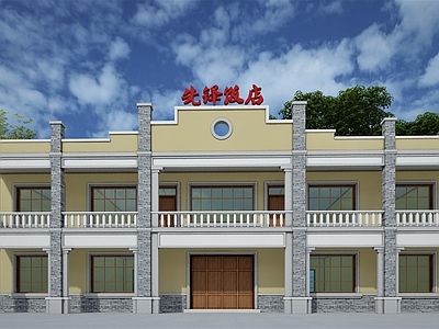 中式民国风乡村建筑改造 民国风乡村酒店 农家乐