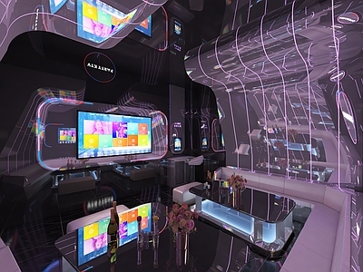 现代KTV包间 包厢