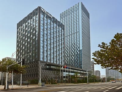 白天街道城市外景