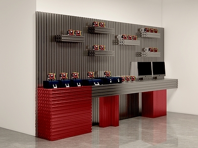 现代展架 时尚方通展示桌 展示架