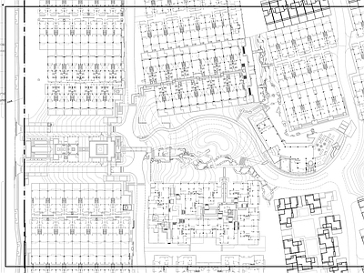 重庆万科渝园全套居住区景观施工图 居住区景观