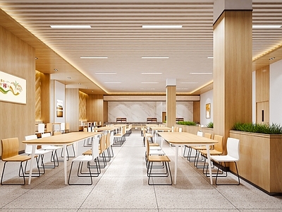 现代员工食堂 自助 学校食堂