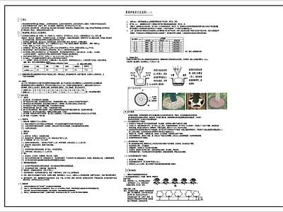植物种植设计及施工说明图规范