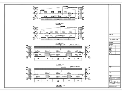 二层钢结构厂房套图水电结构建施全套 工业建筑