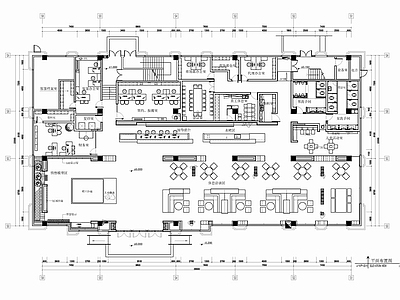 950㎡售楼处销售中心CAD施工图
