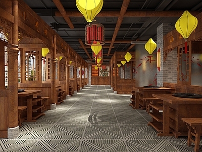新中式小龙坎火锅店