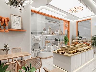 现代甜品面包店