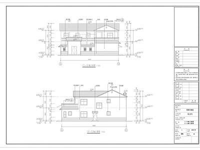 新中式自建房住宅建筑设计施工图