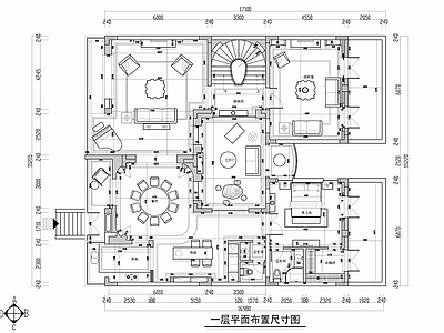 四层别墅私宅CAD设计施工图