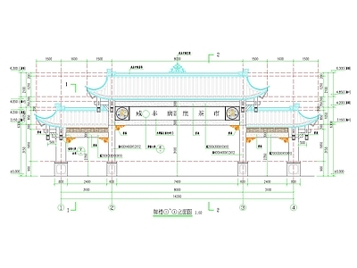 古代庭院建筑设计施工图