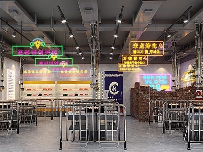 工业风烤肉店
