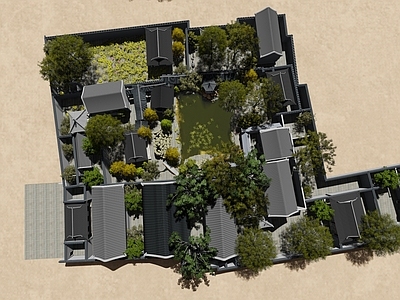 中式古建筑 网师园